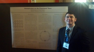 Wade Bloomquist with his presentation in the rotunda.